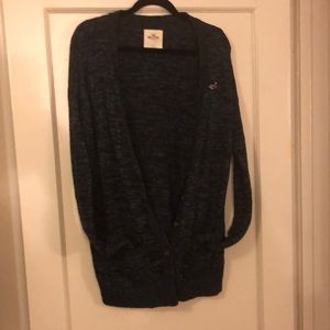 Navy Blue Hollister Sweater/Cardigan